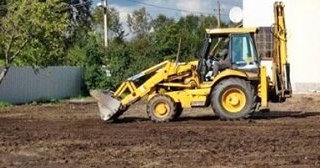 Выравнивание рельефа в Новом Уренгое в октябре